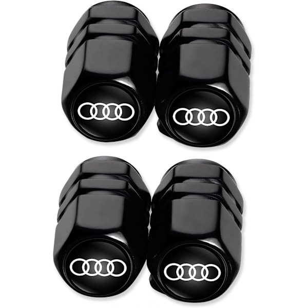 Ventilhetter for bildekk, støvdeksel for Audi A1 A3 RS3 A4 A5 A6 A7 RS7 A8 Q3 Q5 Q
