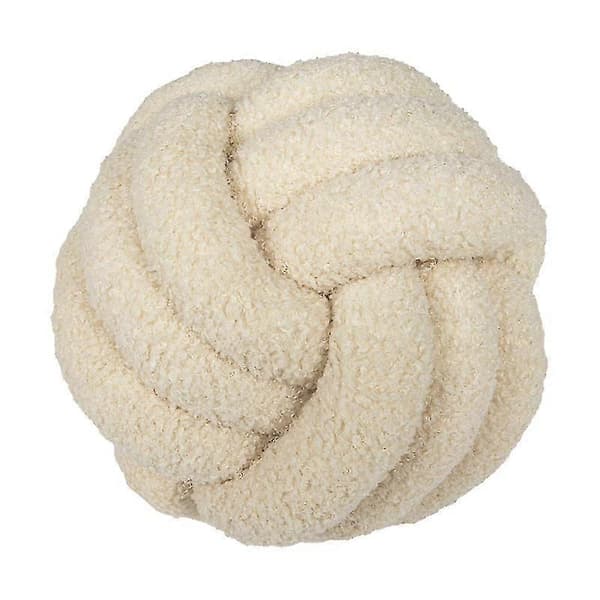 Knutkudde Boll, Myk Hjemmeinnredning Rund Pyntepute db Beige 22cm Beige 22cm