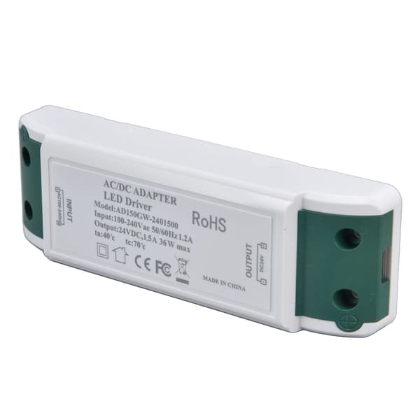 LED-driver 24V DC 1.5A 36W LED-strømforsyning Konstant Strøm 24V Transformator AC100‑240V