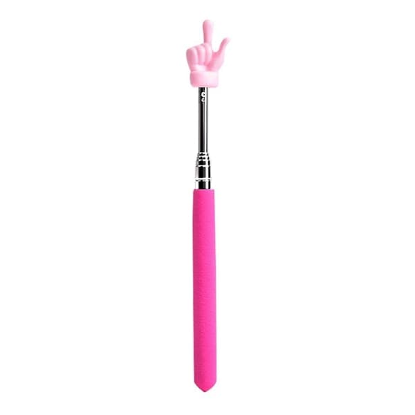 Stainless Steel Telescopic Teacher Pointer, Retractable Hand Pointer for Classroom, Whiteboard Presentation, Red, One Size red one-size