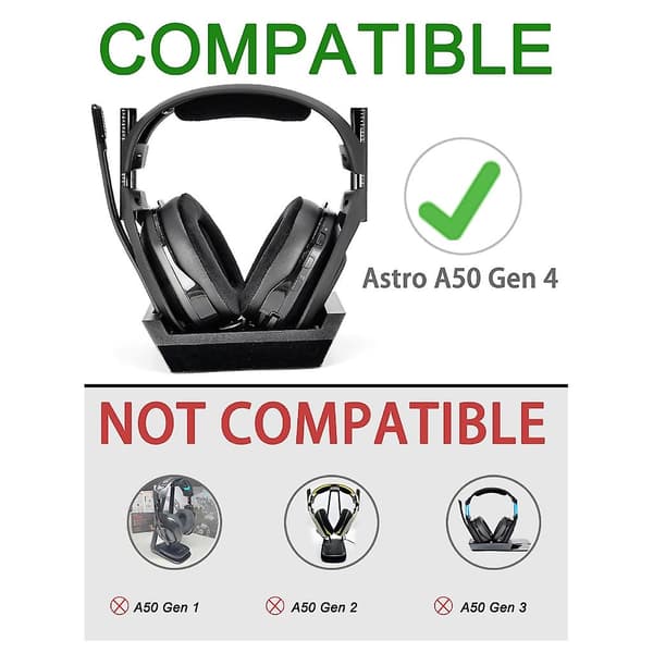 Slitesterke øreputer Hodebåndpute for Astro A50 Gen4 Headset Øreklokker [db] B B