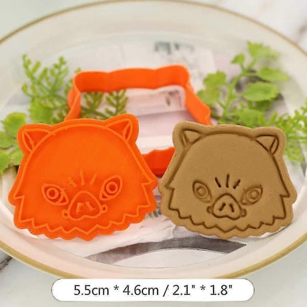 3D Anime Cookie Mold, 6 Pcs Cookie Stamps and Cutters Kitchen Utensils Party Cookie Mold