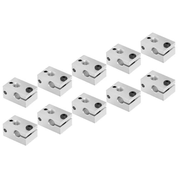 Heat Block Durable Heating Nozzle Accessory Easy to Install 3D Printer Accessories Aluminum Heater