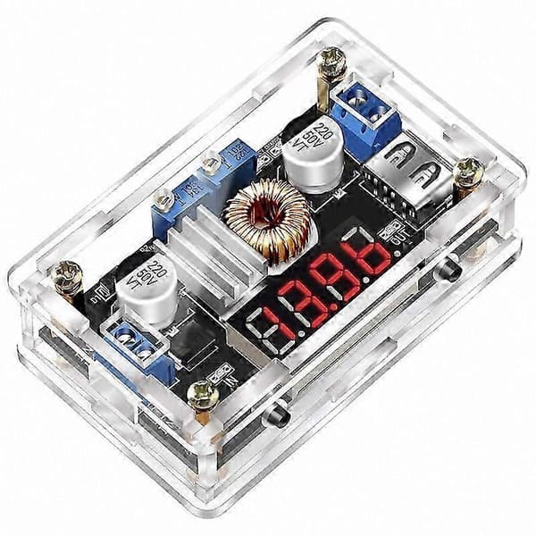 DC-DC strømforsyningsmodul 5V-36V til 1.25-32V spændingsregulatoromformer 3A stabilisator til elektronikprojekter blå blue