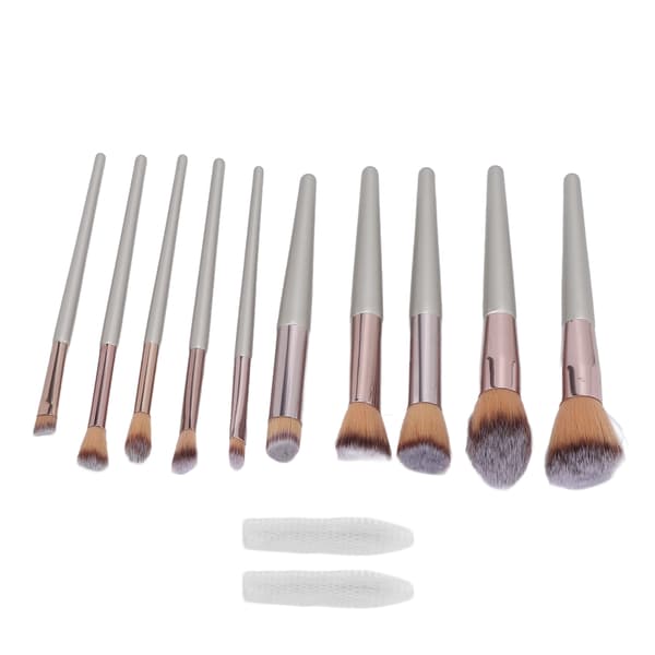 10 Pieces Makeup Brush Set Professional Portable Eyeshadow Foundation Blush Brush Cosmetic Tool