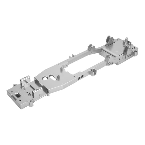 RC metalchassisramme DIY-del til WPL D12 1/10 RC modelbil opgraderingsdele tilbehør sølv