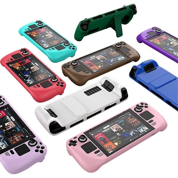 Protective Case with Stand for Steam Deck, Military Grade Hard PC Protection, Compatible with Steam Deck Black