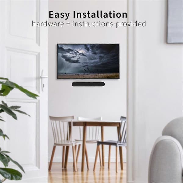 Soundbar Mount for Ray, Floating Wall Mount Bracket for Ray Essential Soundbar Under TV with Screws