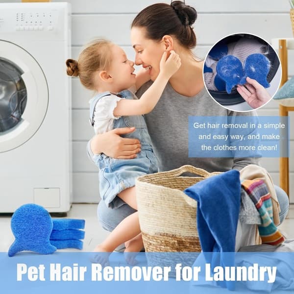 Washing Machine Lint Collector 12-pack — Anti-tangle Laundry Balls, Reusable Magic Lint Remover