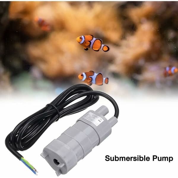 Dränkbar vattenpump, DC 12V dränkbar vattenpump, maximalt flöde 840L/H, för husbil damm akvarium trädgård