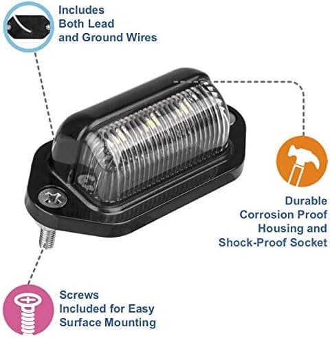 2-delt 12V LED-skiltlys - vanntett bekvemmelighet