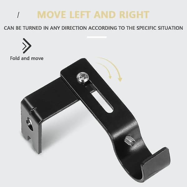 Adjustable Curtain Rod Bracket Heavy Duty Extendable Curtain Holder For Wall -xx