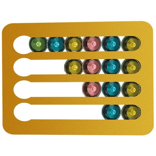 Velegnet til kapselholder kompatibel med kapselholder til spisestue 26x22 cm sort