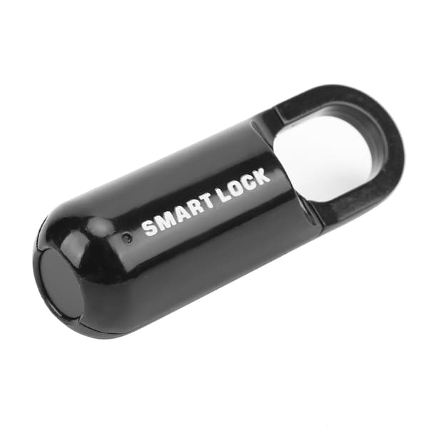 USB Genopladelig Fingeraftrykslås til Bagage Sort