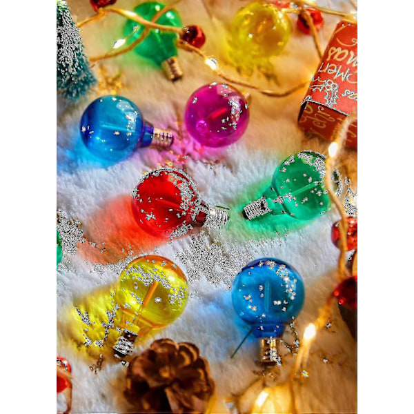 Premium 25-pack Multicolor G40 LED Julgransbelysning UL-certifierad 1 Watt E12/C7 Ljushållarbas Plast Splittersäker LED-lampor