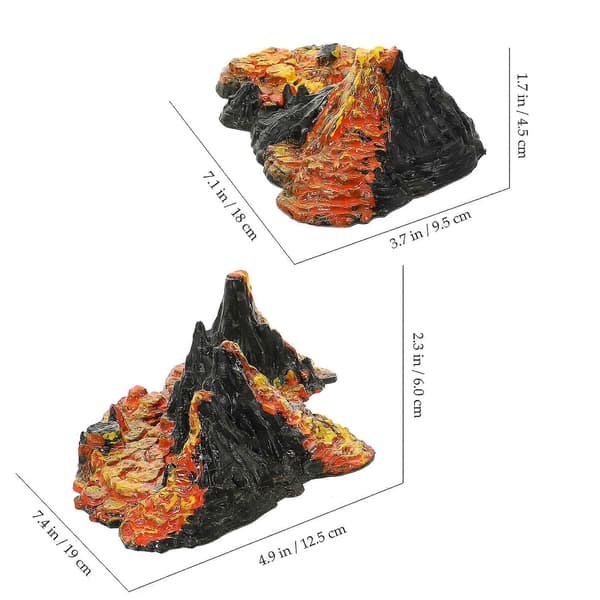 2st Simulation Volcano Models Volcano Ornaments Sandbox Toys Artificial Landscape Decorations