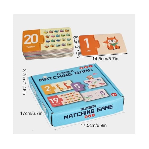 Children's Matching Game | Cardboard Number Play - Educational Toy for Logical Development and Early Learning[YJD]