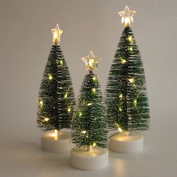 3-pack LED-julklappsträdsträngljus för lägenhet och innergård H