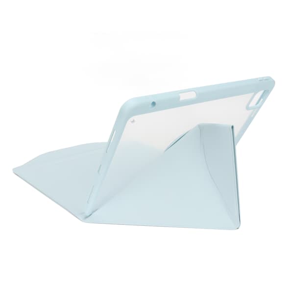 For IOS Tablet Vertical Keyboard Case Blue Magnetic Transparent Back Wireless Keyboard for IOS Tablet Air 5th 10.9 inch