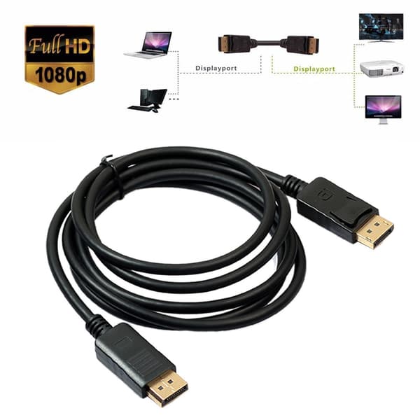 DisplayPort-kabel - Forgyldt 1,8 m
