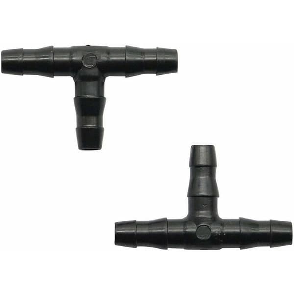 Universal modhage T-kobling til 4/7 mm drypvandingssystem havevanding 100 stk.