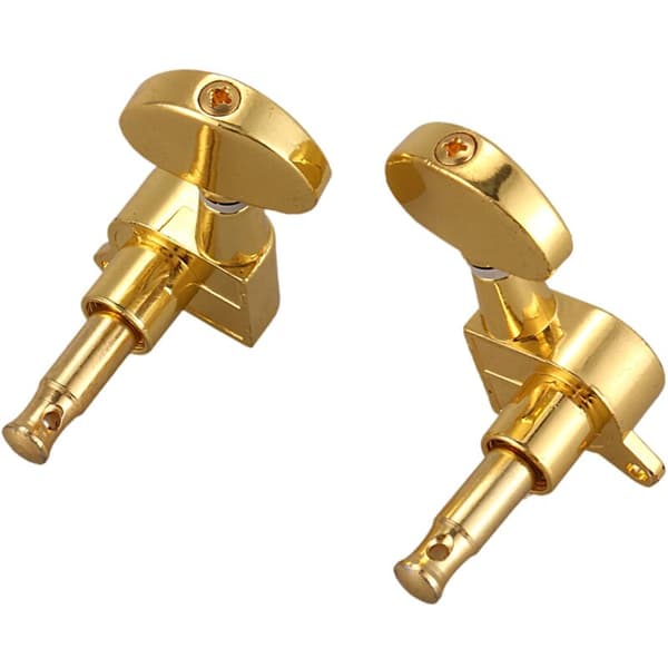 Gitarrstämskruvar i guld, legering, stort runt huvud, helt inkapslade strängskruvar, folksträngar, guld