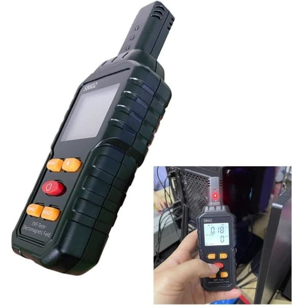 Precision Nuclear Radiation Detector with Gamma Data Tester, EMF and Electromagnetic Radiation Meter, Compatible with DEBU