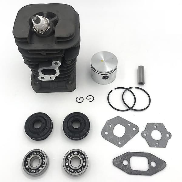 41.1mm Chainsaw Cylinder and Gasket Kit Plug Grooved Ball Kit for Partner 350 Partner 351