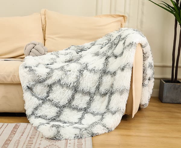 1-pack Tie-Dye Plyschfilt Vinter Dubbellager Presentfilt Soffa