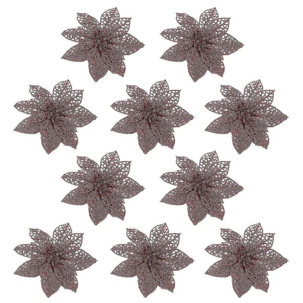 Julepynt Juletrepynt Simuleringsblomst Julepynt 10 stk n10500