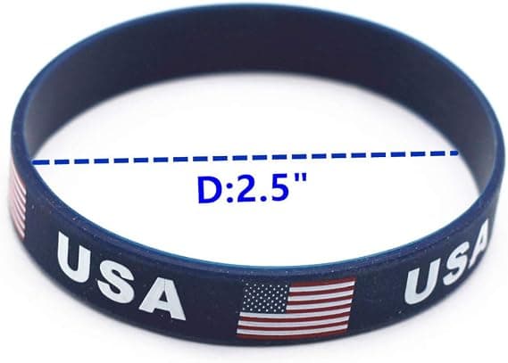 10 stk Amerikansk flaggarmbånd USA