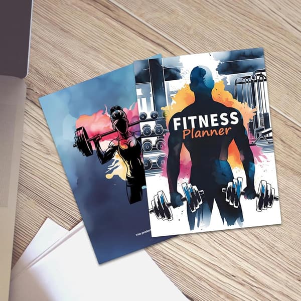 Fitness Planner Notebook: Din ultimative træningslog og træningsdagbog til at spore dine fremskridt