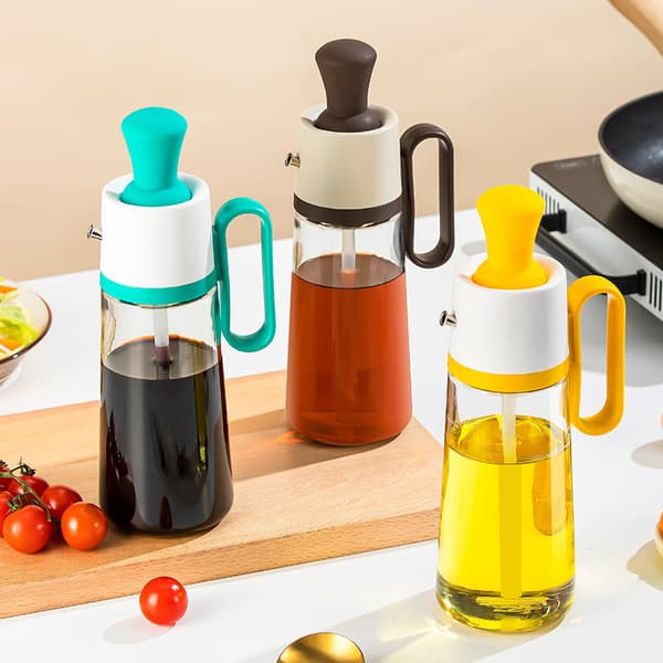 1 Piece Kitchen Accessory Glass Spice Bottle Soy Sauce Vinegar