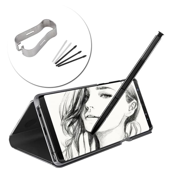 Pekstift S Pen-spidser Pen-påfyldningsværktøjssæt til Samsung Galaxy Note 8/9 Tab S3/4 (Sort)