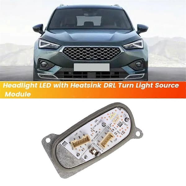 Car Headlight Module LED with Heat Sink for Seat Tarraco 2019-2024 DRL Turn Signal Light Source Module 5FJ941476 Right