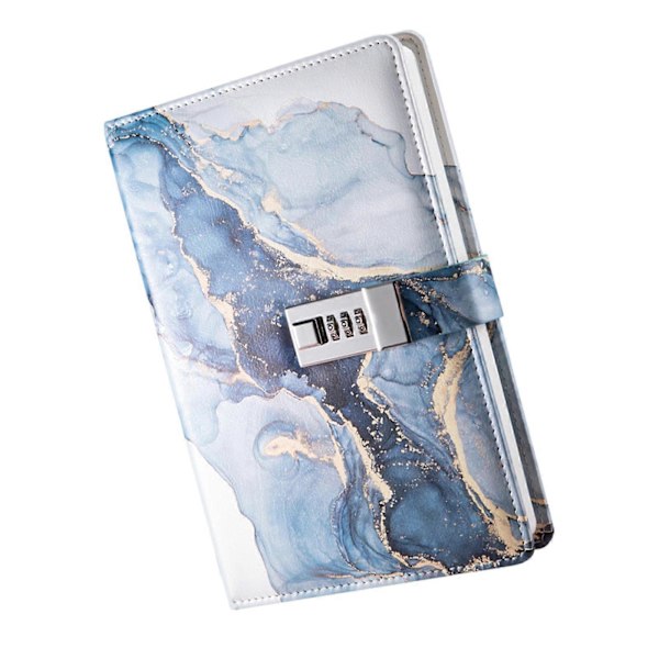 Diary with Lock Personal PU Leather Journal Notebook Lockable Diary Boys Dark Blue Dark Blue