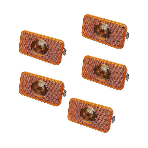 5 stk. 24V Bil Lastbil LED Sidemarkeringslys Indikatorlampe 4 LED Til Lastbiler Fm/
