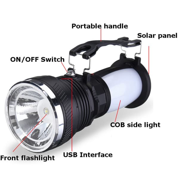 USB Rechargeable Energy-Saving Portable Lantern, Outdoor Camping