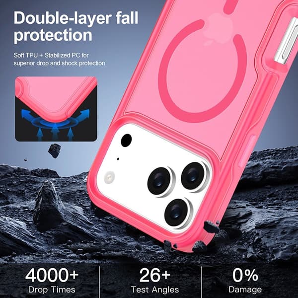 Magnetisk mykt deksel kompatibelt med iPhone 17 Pro - Magsafe og trådløs lading