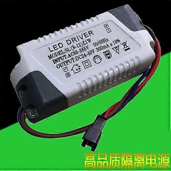 Transformator Driver LED-lampe Trafo 8-12W Hvit