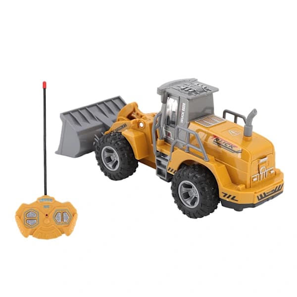 RC Construction Vehicle 4-Way Remote Control 1/30 Scale Construction Model for Children Over 3 Years Old
