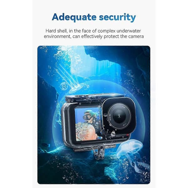 45M Action Camera Waterproof Case for Action 3 4 Underwater Diving Housing Protection
