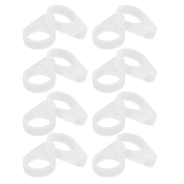 50 st Hearing Aid Silicone Loop Flexible Replacement Hearing Clip Adapter for Hearing Aid Lanyard Large Large