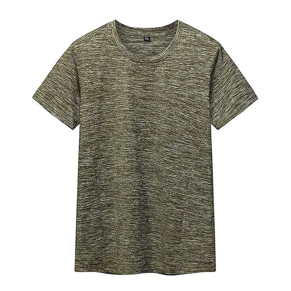 Teknisk stretch-T-shirt med korte ærmer til mænd, GRØN