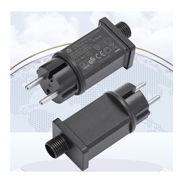 12V LED-strømforsyning, IP44 LED-transformator lavspennings-LED-adapterdriver for julebelysning, lyslenke (1 stk)