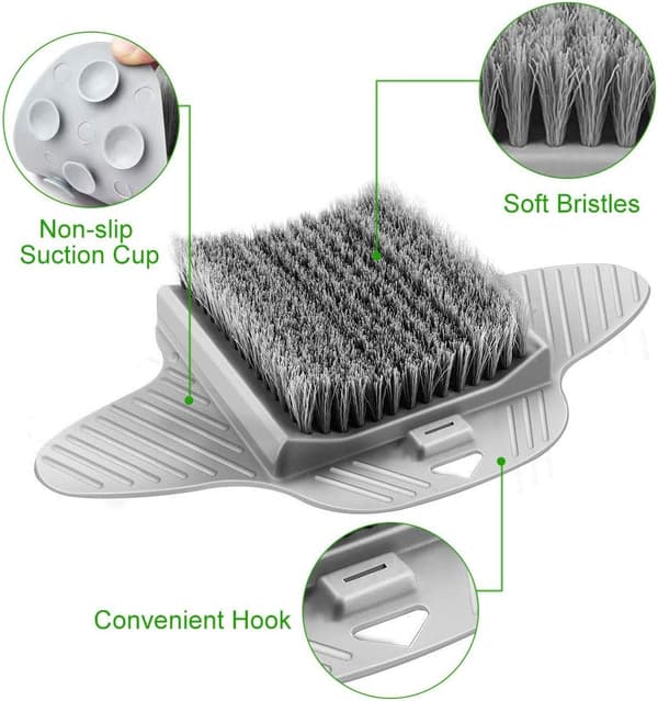 Foot brush foot massager shower brush with suction cups