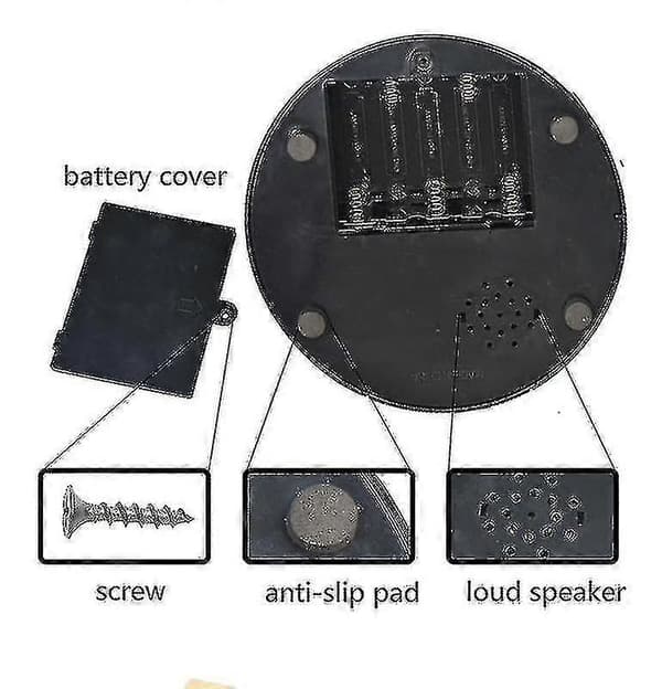 Flying Alarm Clock LED Display Digital Alarm Clock Snooze Flying Helicopter Propeller De - XC [DB]