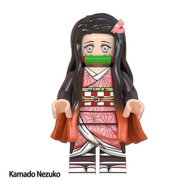 8-pakning Demon Slayer Blockfigurer - Blade Inosuke Tanjiro Nidou Samleobjekter