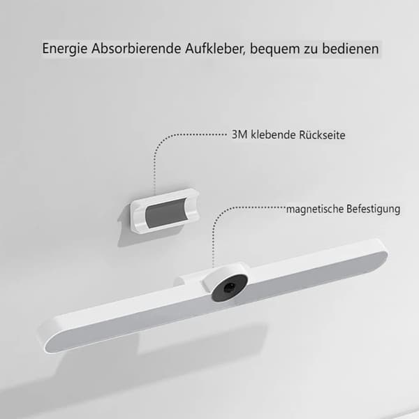 40 cm LED-underskapsbelysning med bevegelsessensor, dimbar USB-oppladbar