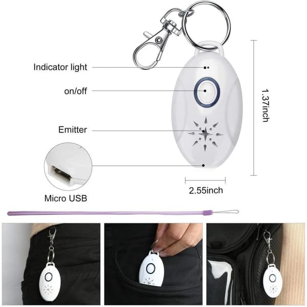 Ultrasonic Tick Repeller Outdoor Portable Pest Control for Fleas Electronic Repeller 1pc